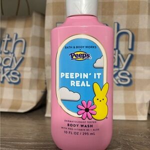 Bath & Body Works Peeps Peepin' It Real Body Wash - Pink & Yellow Accents